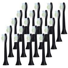 SonicPRO (20 Pack) Black Replacement Sonic Toothbrush Heads for Sonicare DiamondClean Hx6063/64
