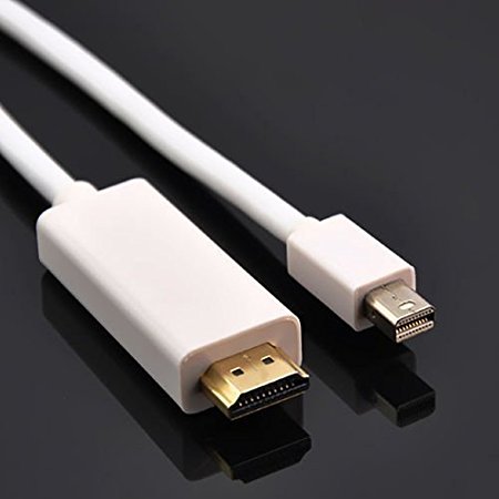 REALMAX® 6ft Mini Display Port Thunderbolt to HDMI Cable For Macbook / Pro / Air / iMac / Microsoft surface Pro / Dell / Lenovo/ ASUS / Toshiba / HP