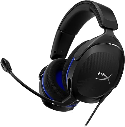 HyperX Cloud Stinger 2 Core - Gaming Headset for Playstation, Lightweight Over-Ear Headset with mic, Swivel-to-Mute Function, 40mm Drivers - Black (6H9B6AA)