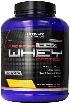Ultimate Nutrition ProStar Whey Protein, Delicious Banana, 80 Ounces