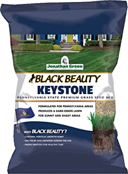 Jonathan Green (10362) Black Beauty Keystone PA Grass Seed (Made for Pennsylvania) - Cool Season Lawn Seed (25 lb)