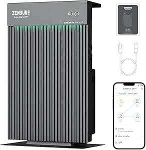 Zendure Centrale Balcon AIO 2400 avec Stockage, 2400 Wh LiFePO4, Centrale électrique de Balcon Double MPPT, entrée Solaire 1200 W, Sortie 1200 W, Conception Globale, Application, IP65, 0 DB.