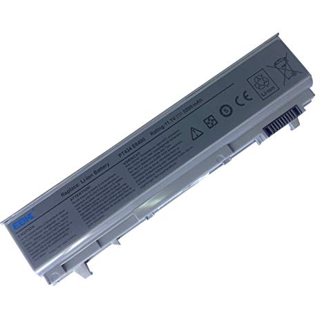 EBK E6410 Laptop Battery for Dell Latitude E6400 E6500 E6510 Extended Life Battery Precision M2400 M4400 M4500 Battery P/n: 4M529 PT434 312-0749 F8TTW Pt435 Pt436 Pt437 312-0748 Series Laptop