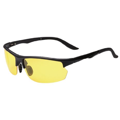 DAWAY DW-SG15 Men's Upscale TAC Polarized Lens TR90 Frame Lightweight Superelastic Eyewear Cycling Sunglasses UV400
