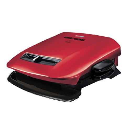 George Foreman GRP2841R 5-Serving Removable Plate Grill with Variable Temperature, Red
