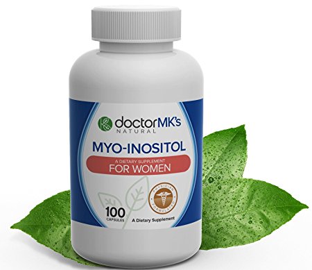 Myo-Inositol Supplement for PCOS and Fertility by Doctor MK's®, 500mg Vegetarian Capsules, Physician Formulated Polycystic Ovarian Syndrome Treatment