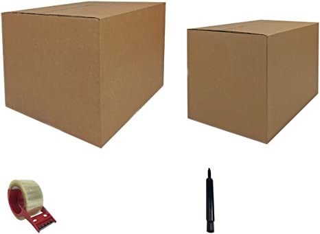 uBoxes 1 Room Economy Moving Kit, 15 Boxes, Moving and Packing Supplies (ECOBASICKT01)