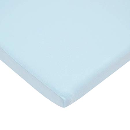 TL Care 100% Natural Cotton Value Jersey Knit Fitted Cradle Sheet, Blue, Soft Breathable, for Boys and Girls