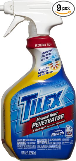 Tilex Mildew Root Penetrator and Remover Spray, 32 Fluid Ounce (Pack of 9)