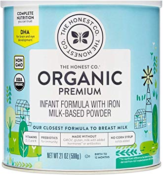 The Honest Company Organic Premium Infant Formula with Dha, Premium, 21 Ounce