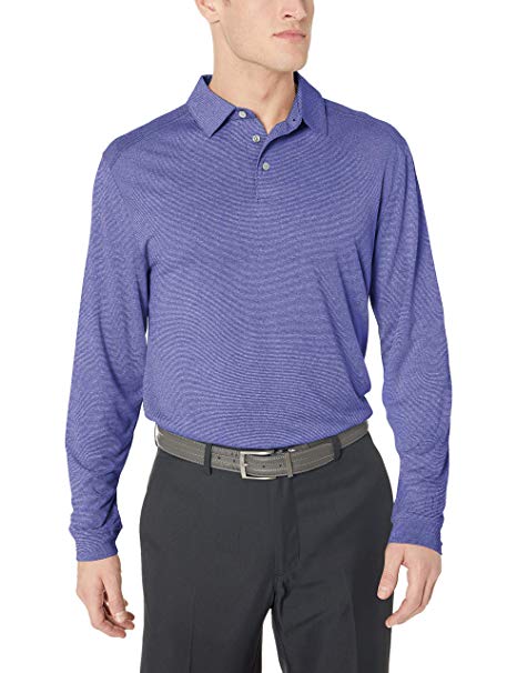 PGA TOUR Men's Long Sleeve Knit Polo