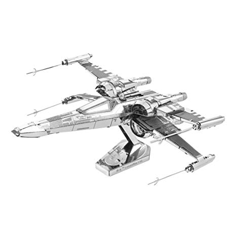 Poe Damerons X-wing Fighter Star Wars Metal Earth Model Kit