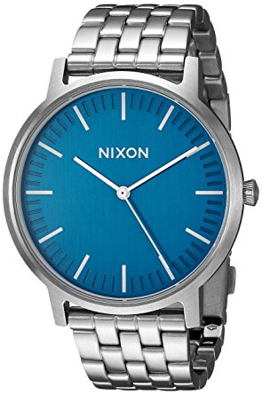 Nixon Men's 'Porter' Quartz Stainless Steel Automatic Watch, Color:Silver-Toned (Model: A1057307-00)