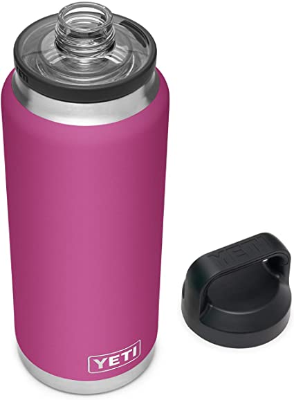 YETI Rambler 36 oz Bottle, Vacuum Insulated, Stainless Steel with Chug Cap, Prickly Pear