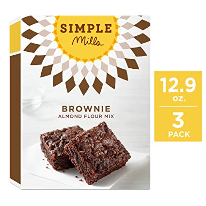 Simple Mills Almond Flour Mix, Brownie, 12.9 Ounce (Pack of 3)