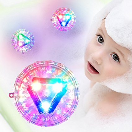 Light-up Toys for Kids - 100 Waterproof Baby Bath Lightning Toy for Toddlers, LED Lights for Party, Bathtub, Swimming Pool - Toddler Girls Boys Toys Bath