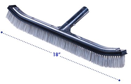 Milliard 18" Heavy Duty Nylon/Wire Hybrid Swimming Pool Algae Brush - Extra-Wide