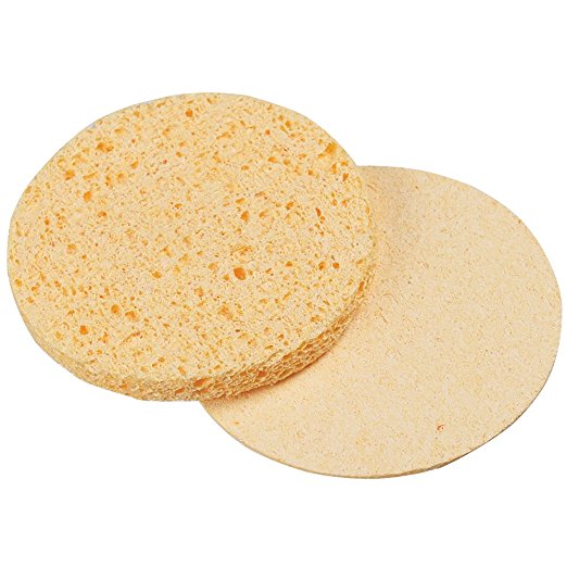 For Pro Compressed Sponge, Yellow, Round, 2.75 Inch, 12 Count