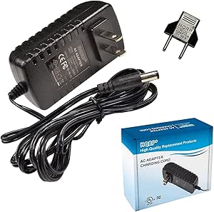 HQRP AC Adapter/Power Supply compatible with Brother P-Touch PT-D200 PT-2730 PT-2730VP PT-7100 PT-1090BK PT-1230pc PT-1280 PT-1280SR PT-D200BT PT-D200VP AD-50000ES Labeling System