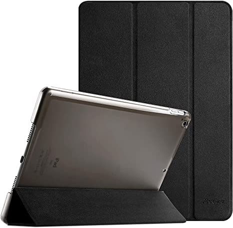 ProCase iPad 10.2 Case 2020 iPad 8th Generation Case / 2019 iPad 7th Generation Case, Slim Stand Hard Back Shell Protective Smart Cover for 10.2" iPad 8 / iPad 7 -Matte Black