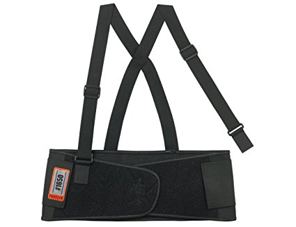 Ergodyne ProFlex 1650 Economy Elastic Back Support Belt, X-Small, Black