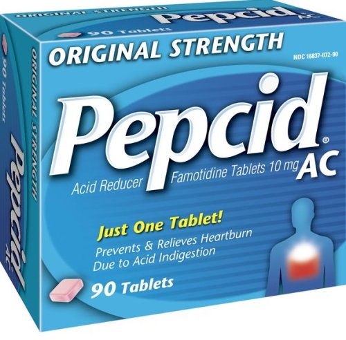 Pepcid AC Original Strength Acid Reducer Tablets, 90 Count