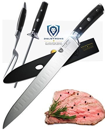 DALSTRONG Carving Knife Set - Gladiator Series - German HC Steel - 4pc Hollow Ground