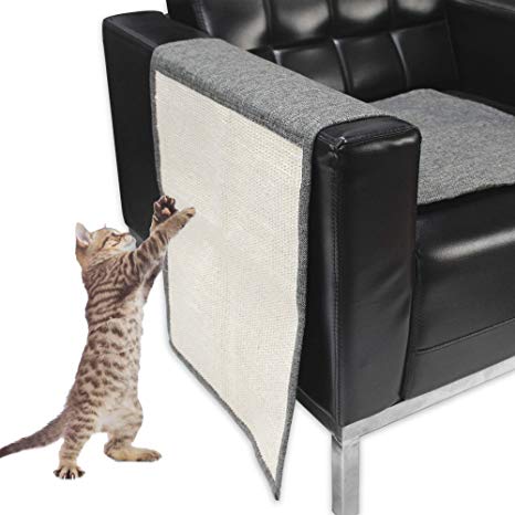Lovinouse Cat Scratching Mat, Sisal Sofa Shield, 2 in 1 Use Cat Scratch Pad and Furniture Protectors, Durable and Washable