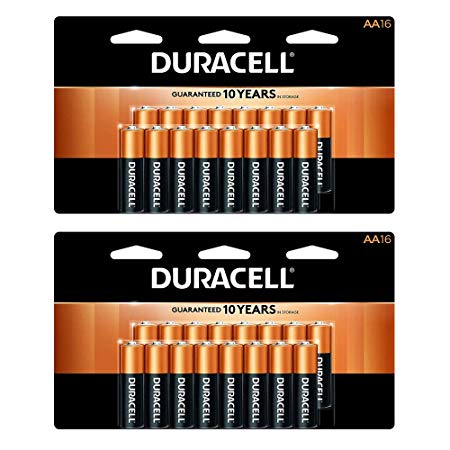 CopperTop AA Alkaline Batteries - Long Lasting, All-Purpose Double A Battery for Household and Business - 16 Count (2 Pack)