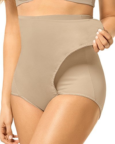 Leonisa Women's High-Waist Postpartum Panty with Adjustable Belly Wrap