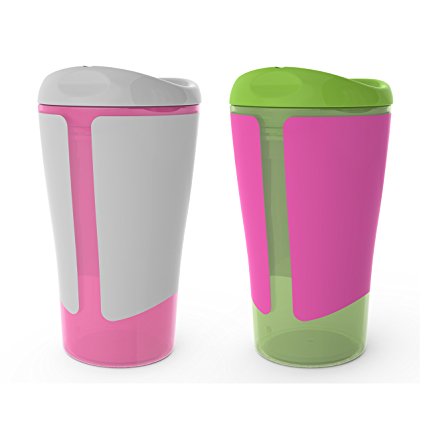 Born Free BPA-Free Grow with Me 10 oz. Big Kid Spoutless Cup, 2 Count, Girl
