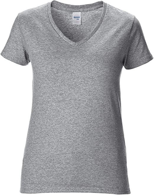 Gildan Womens/Ladies Premium Cotton V-Neck T-Shirt