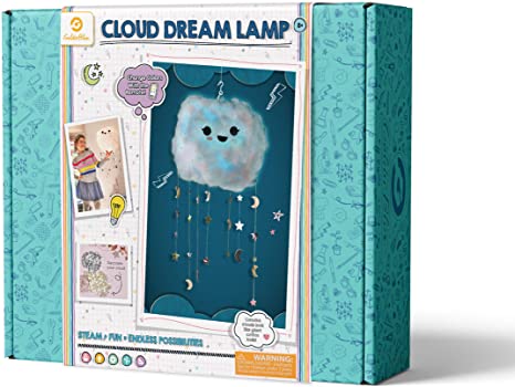 GoldieBlox Cloud Dream Lamp, for Kids 8 , Features Remote-Controlled Color Changing LED Lights, Educational DIY STEM Activity