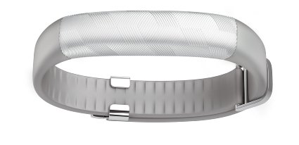 UP2 by Jawbone Activity  Sleep Tracker Light Grey Hex Silver Classic Flat Strap