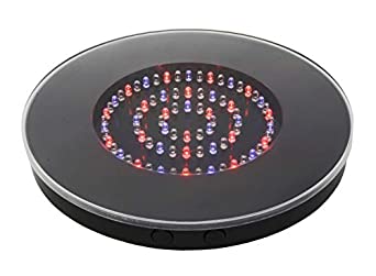 Fortune Products LB-RGBW-10B Super Bright 80 LED Light Base, 10 1/4" Diameter, 1" Height, Multi-Color Black Body