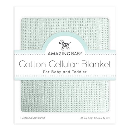 Cellular Blanket, Premium Cotton, Sunwashed SeaCrystal
