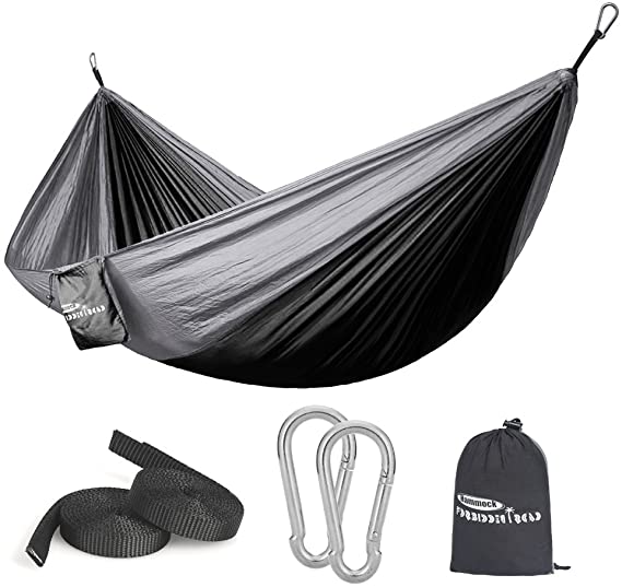 Forbidden Road Swing Camping Hammock 210D Nylon with Straps