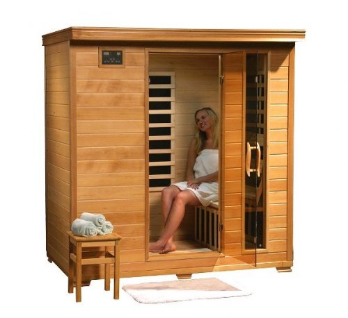 4 Person Sauna Heat Wave Hemlock 9 Carbon Infrared Heaters CD Player MP3 New