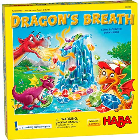 HABA Dragon's Breath - 2018 Kinderspiel des Jahres (Children's Game of The Year) Winner - an Exciting Collecting Game for 2-4 Players Ages 5