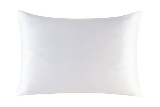 Townssilk Both Side 100% 16mm Silk Pillowcase Standard Size Pillow Case Cover with Hidden Zipper White