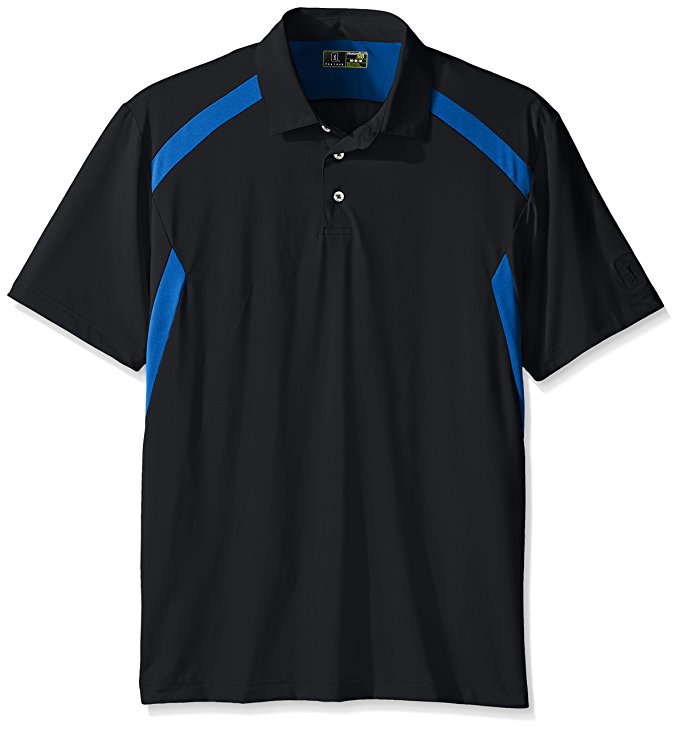 PGA TOUR Men's Short Sleeve Motionflux 360 Block Polo With Self Collar