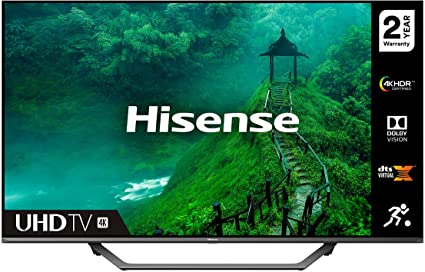 HISENSE 65AE7400FTUK Dolby Vision 65-inch 4K UHD HDR Smart TV with Netflix, PrimeVideo, and Alexa Built-in (2020) , Silver