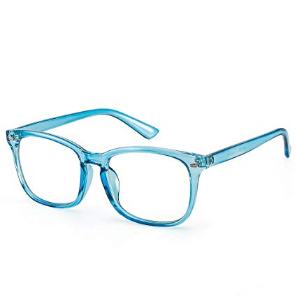 Cyxus Computer Glasses Blue Light Blocking for Women Men Gaming Eyewear Reduce Eyestrain (8082T85, Azure)