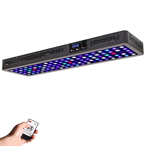 VIPARSPECTRA Timer Control Series T300 300W LED Aquarium Light Dimmable Full Spectrum for Coral Reef Grow Fish Tank