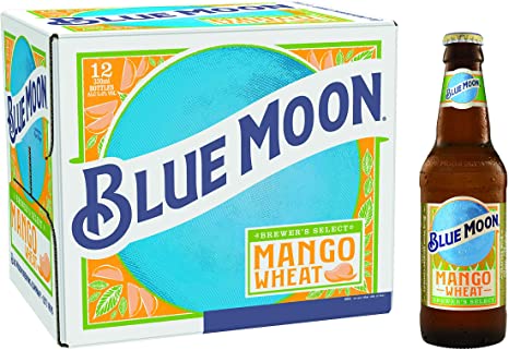 Blue Moon Mango Wheat Beer, 330 ml, Pack of 12