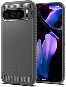 Spigen Rugged Armor Designed for Pixel 9 Pro XL Case (2024) [Military-Grade Protection] - Marble Gray