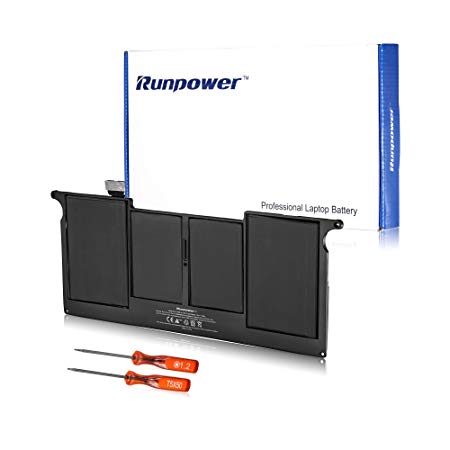Runpower New Laptop Battery for A1406 A1495 MacBook Air 11", Also fits A1370 (Mid 2011 Version) A1465 (Mid 2012 Mid 2013 Early 2014 Version) 020-7376-A 020-7377-A [Li-Polymer]