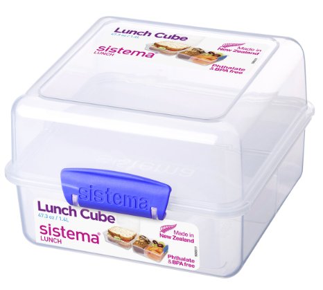 Sistema Klip It Lunch Cube to Go Food Container 473-Ounce