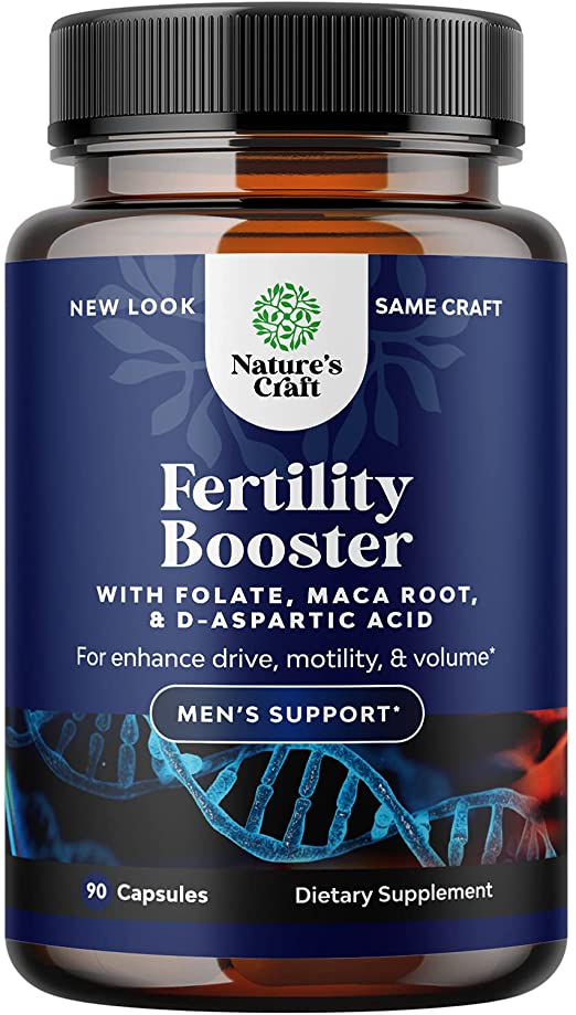 Prenatal Multivitamin Male Fertility Supplement - Mens Fertility Supplement with L-Arginine D-Aspartic Acid and Maca Root Prenatal Vitamins for Enhanced Motility Volume Potency and Fertility Support