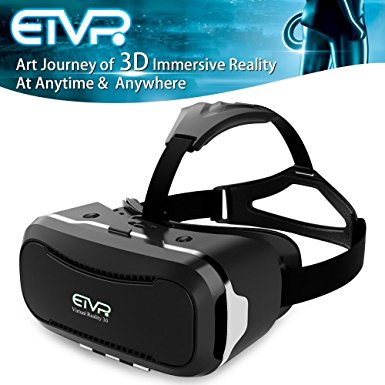 More Fashion Full Immersive Virtual Reality Headsets- ETVR Customize Innovative VR Headset 3D Videos Games Glasses For iPhone Android Smartphone Series (4.5-5.5 Inches)